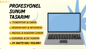 sunumlarınızı modern, profesyonel slaytlara dönüştürebilirim