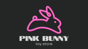 Pink Bunny Oyuncak Mağazası Logo Tasarımı