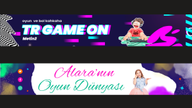 Youtube Banner Tasarımlarım