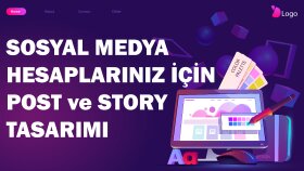 sosyal medya hesaplarınız için story ve post tasarlarım