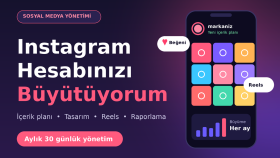 markanızın sosyal medya hesabını yönetir ve büyütürüm