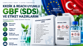 KKDIK & REACH Uyumlu GBF (SDS) ve etiket hazırlarım