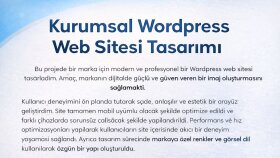 Modern ve Hızlı WordPress Web Sitesi Tasarımı