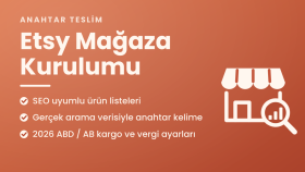 Etsy mağazanızı anahtar teslim ve SEO uyumlu kurarım