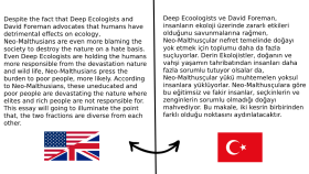 İngilizce ,Türkçe makale ve metin çevirisi yapabiliyorum