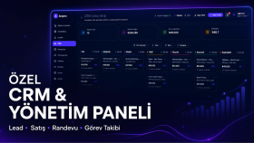 Özel CRM ve firma yönetim paneli geliştiriyorum