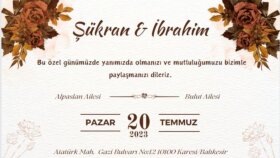 özel günleriniz için davetiye hazırlayabilirim