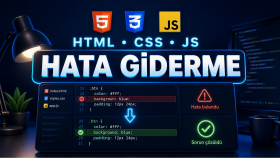 HTML CSS ve JavaScript hatalarını gideririm
