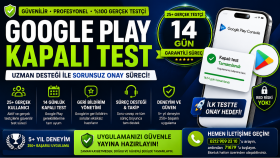 google play console ile kapalı test onay hizmeti sağlarım