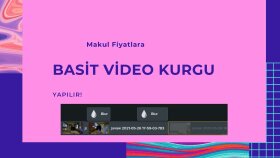 Yaptığım basit kesme, kırpma, blur, ses efektleri.