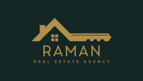 Dubai de bulunan Raman Emlak için tasarladığımız logo