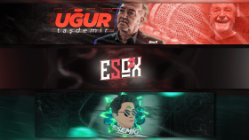 3 farklı Youtube Banner çalışması.