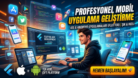 Flutter ile Android ve iOS mobil uygulama geliştiririm