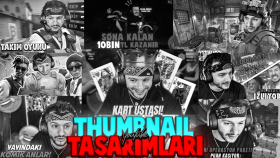 youtube yayınlarınız için thumbnail ve banner yapabilirim