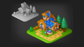 Magic House - Stylized 3D House