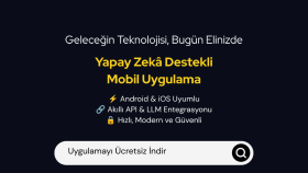 yapay zekâ entegreli mobil uygulamalar geliştiririm