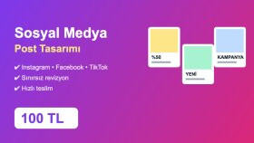 Instagram ve sosyal medya post tasarımı yaparım