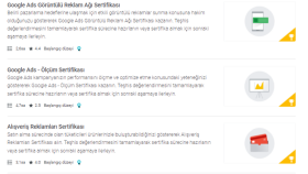 Google sertifika almanız için destek olurum