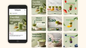 Bloom Matcha- Post Tasarımı