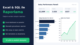 Excel ve sql ile verinizi anlaşılır raporlara dönüştürürüm