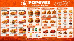 popoyes örnek menü kataloğu