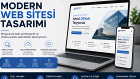 modern ve mobil uyumlu web sitesi yapıyorum