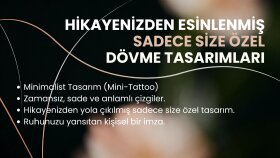 sizin hikayenizi anlatan size özel dövme tasarlarım