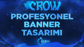 sizin için özgün ve göz alıcı bir banner yapabilirim