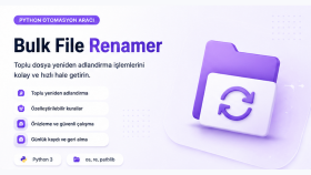 Python Toplu Dosya Yeniden Adlandırma Aracı