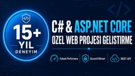 C# ve ASP.NET Core ile web projelerinizi geliştiririm