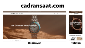 cadransaat.com için E-ticaret sitesi yapımı