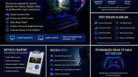 oyunlarınızın son kullanıcı testlerini gerçekleştiririm