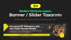 size özel dikkat çekici banner veya slider tasarlayabilirim