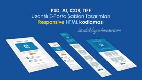 e-posta şablonlarının responsive html kodlamasını yaparım