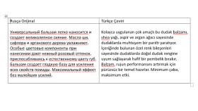 Rusça-Türkçe Çevirisi