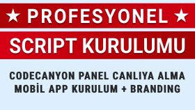 Codecanyon script ve mobil uygulama kurulumu yaparım