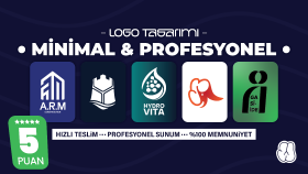 minimal, özgün ve markanıza uygun logo tasarımı yapabilirim