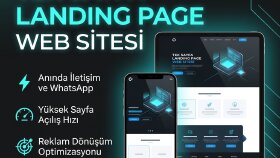 mobil uyumlu ve dönüşüm odaklı one page web site tasarlarım