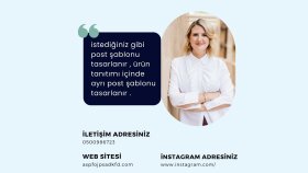 post şablonu hazırlama