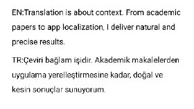 Profesyonel İngilizce-Türkçe Çeviri ve Yerelleştirme Örnekleri