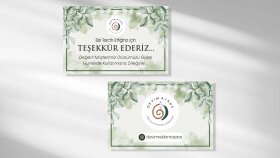 TEŞEKKÜR KARTI TASARIMI
