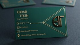 Ebrar Tekin – Kurumsal Kimlik Kartvizit Tasarımı