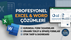 işletmeniz için teklif, sipariş, stok takip formu tasarlarım