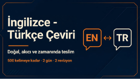 İngilizce-Türkçe metinlerinizi akıcı şekilde çeviriyorum