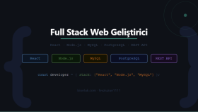 React ve Node.js ile modern web uygulamaları geliştiririm
