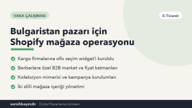 Bulgaristan pazarı için Shopify mağaza operasyonu