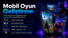mobil oyun yazılımı çözümleri üretirim