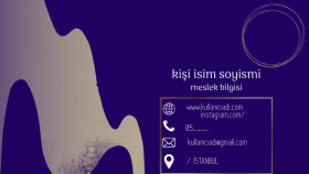 işinizi ve karakterinizi yansıtacak kartvizit yapabilirim