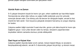 9–5 Çalışma Modeli ve Özel Hayat – Blog Yazısı