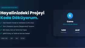 sizin istediğiniz web sitesini yaparım
